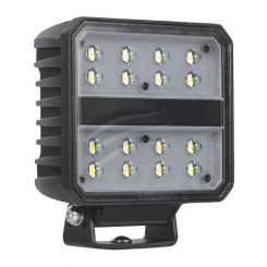 Ignite LED Rectangle Worklamp Flood Beam 100° 9-36V 80W 16 LEDs Black