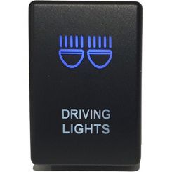 Lightforce Push Button Switch On/Off 12V Driving Lamp Blue/White