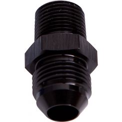 Aeroflow NPT to Straight Male Flare Adapter 3/8" to -6AN Black