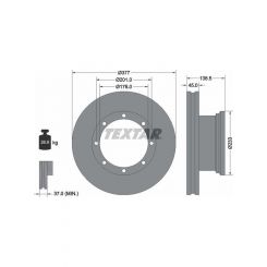 Textar Commercial Disc For Mercedes -Benz
