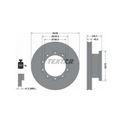 Textar Commercial Disc For Mercedes -Benz