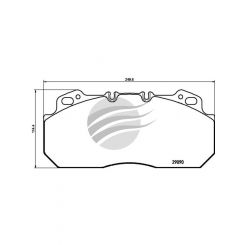 Textar Commercial Pad For Daf Ginaf Iveco Man