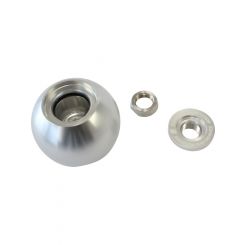 Aeroflow Bare Silver Shifter Gear Knob