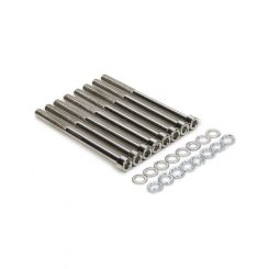 Allstar Valve Cover Fastener Bolt 1 4-20 in Inc Steel Chrome Tall SBC Set of 8 
