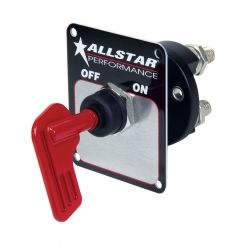 Allstar Battery Disconnect Rotary Switch Panel Mount 160A 12V Removable Alum Red