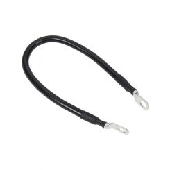 Allstar Performance Battery Cable 4 Gauge 10" Copper 3 8" Ring Terminals Black