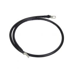 Allstar Performance Battery Cable 4 Gauge 25" Copper 3 8" Ring Terminals Black