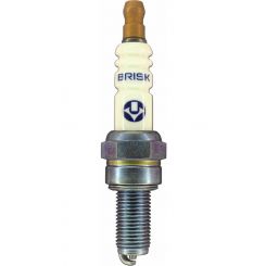 Brisk Spark Plug Silver Racing 10mm Thread 19mm Reach Heat Range 8