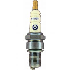 Brisk Spark Plug Silver Racing 14mm Thread 19mm Reach Heat Range 12