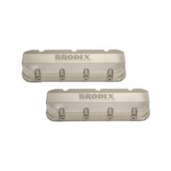Brodix Valve Cover Tall Brodix Logo Fabricated For Big Block Chevy Pair