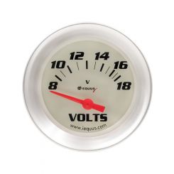 Equus Voltmeter 8000 Series 8-18V Analog Short Sweep 2-5/8" Diameter