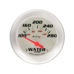 Equus Water Temperature Gauge 100-280 F Electric Analog 2-5/8" Diameter