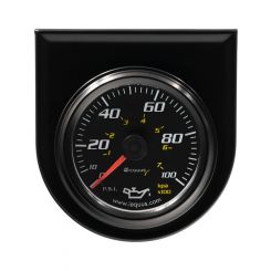 Equus Oil Pressure Gauge 0-100 psi Mechanical Analog 2" Diameter Panel