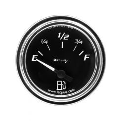 Equus Fuel Level Gauge 73-10 ohm Electric Analog Short Sweep 2" Diameter