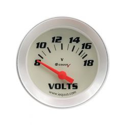 Equus Voltmeter 8000 Series 8-18V Electric Analog Short Sweep 2" Diameter