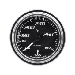 Equus Water Temperature Gauge 140-280 F Mechanical Analog 2" Diameter