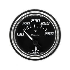 Equus Water Temperature Gauge 130-280 F Mechanical Analog 2" Diameter