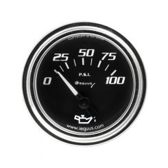 Equus Oil Pressure Gauge 0-100 psi Mechanical Analog 2" Diameter