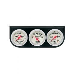 Equus Gauge Kit Analog Oil Pressure Voltmeter Water Temperature 2" Dia