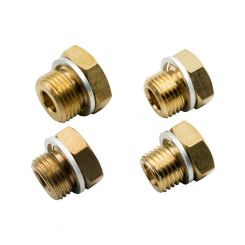 Equus Fitting Adapter 1/8" NPT Female to 14mmx1.5 16mmx1.5 18mmx1.5