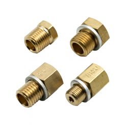 Equus Fitting Adapter 1/8 NPT Female to 10mmx1 Male 12mmx1.5 14mm
