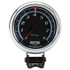 Equus Tachometer 8000 RPM Electric Analog 3-3/8" Diameter Pedestal Mount