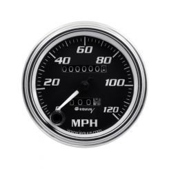 Equus Speedometer 120 MPH Mechanical Analog 3-3/8" Diameter Black Face