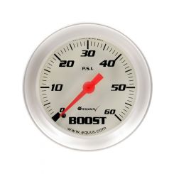 Equus Boost Gauge 8000 Series 0-60 psi Mechanical Analog 2" Diameter