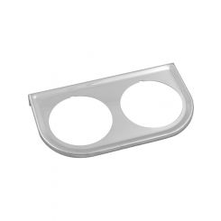 Equus Gauge Mounting Bracket Double 2" Gauge Steel Chrome Each