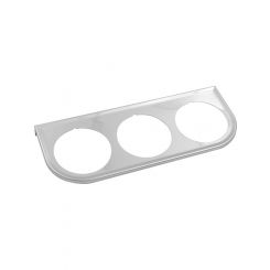 Equus Gauge Mounting Bracket Triple 2" Gauge Steel Chrome Each