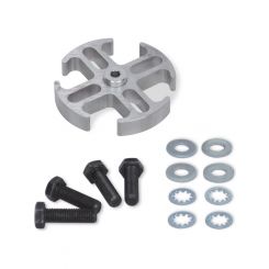 Flex-A-Lite Fan Spacer 1" Thick Hardware Aluminum Natural For Ford GM