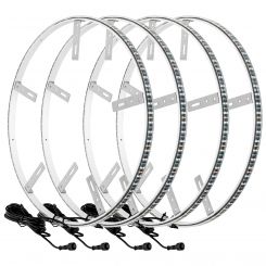 Oracle Lighting LED Illuminated Wheel Rings Double LED White