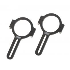 Joes Racing Mirror Bracket Clamp-On 2-1/2" Long 1-3/4" OD Tube Pair 