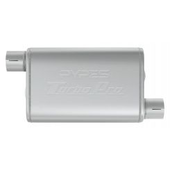 Pypes Performance Muffler Turbo 2-1/2" Offset Inlet 2-1/2" Offset Outlet