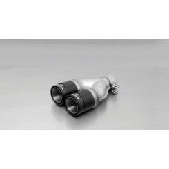 Remus For 2005 Seat 84mm Straight w/Carbon Insert Tail Pipe Set Pair