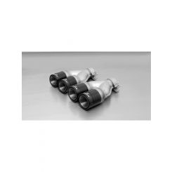 Remus For 2006 Peugeot 84mm w/Carbon Insert Tail Pipe Set Pair)