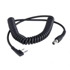 Rugged Radios Headset Cable 2 Pin Spiral Cord 2-Way Handheld Radio