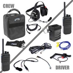 Rugged Radios 2-Way Radio Complete Team 2 Man UHF Signal Bag Belt