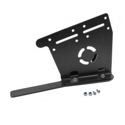 Rugged Radios Radio Mount Bolt-On Steel Black Powder Coat For Jeep
