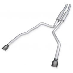 Stainless Works For 2021 Ram TRX Catback w/ Black Chrome Tips