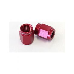 Aeroflow -3AN Aluminium Tube Nut to 3/16 Inch Tube Red