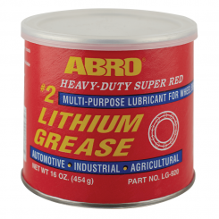Abro Super Red # 2 Lithium Grease 454 Grams