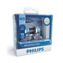 Philips Globe H3 White Voltsision Ultra 4200K 12 Volts 55 Watts