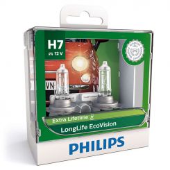 Philips Globe H7 12 Volts 55 Watts Long Life Pack of 2