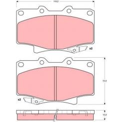TRW DTEC Brake Pads