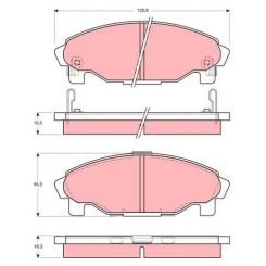 TRW DTEC Brake Pads