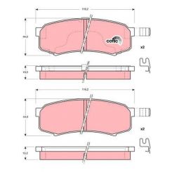 TRW DTEC Brake Pads