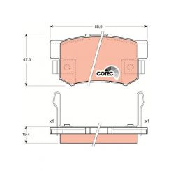 TRW DTEC Brake Pads