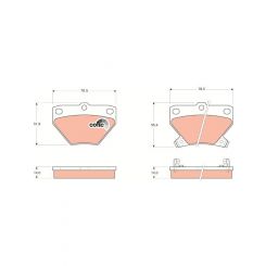 TRW DTEC Brake Pads