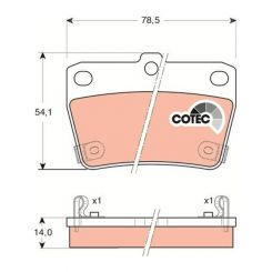 TRW DTEC Brake Pads